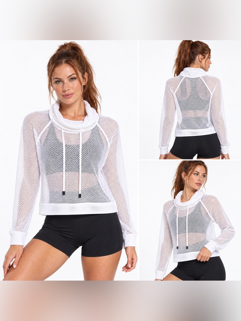 REVOLVE Koral Athletic XS Pump Open Mesh Pullover Activewear $175